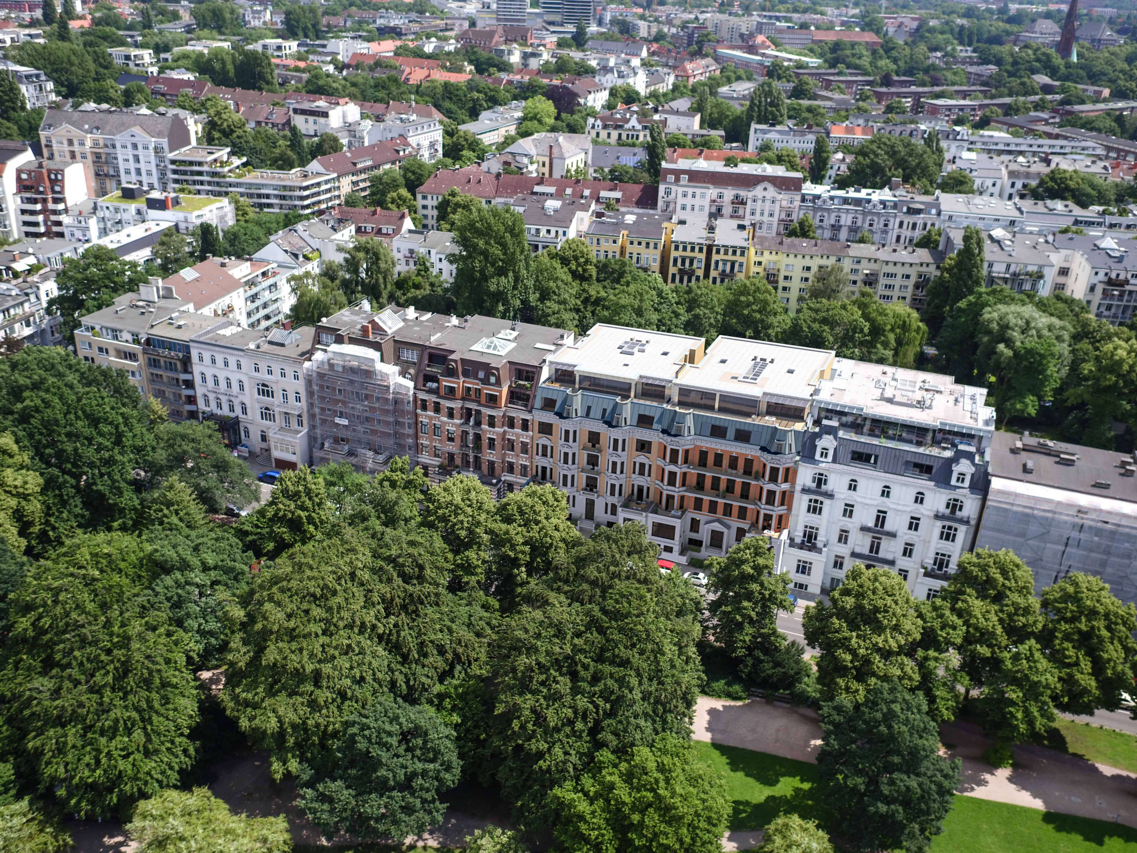 Alsterjuwel Hamburg Historic Faade Rendering & Photomatching Uhlenhorst 3D Render, Digital Artwork by gmsvision