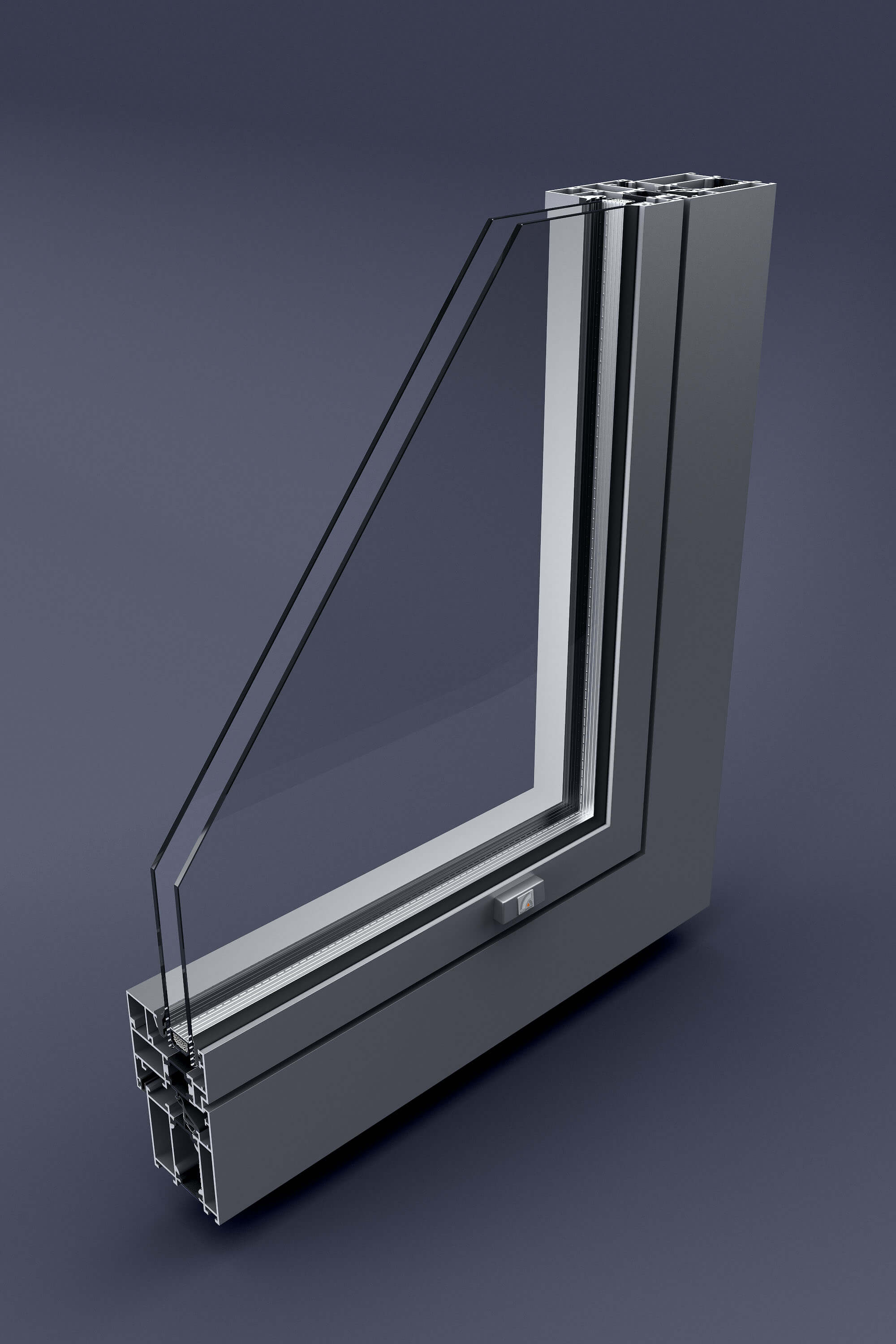 Aluprof Aluminum Window System Technical 3D Product Visualization 3D Render, Digital Artwork by gmsvision