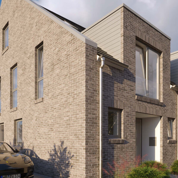 Am Heiddamm Bremen  Modern Semi-Detached Houses Architectural Visualization