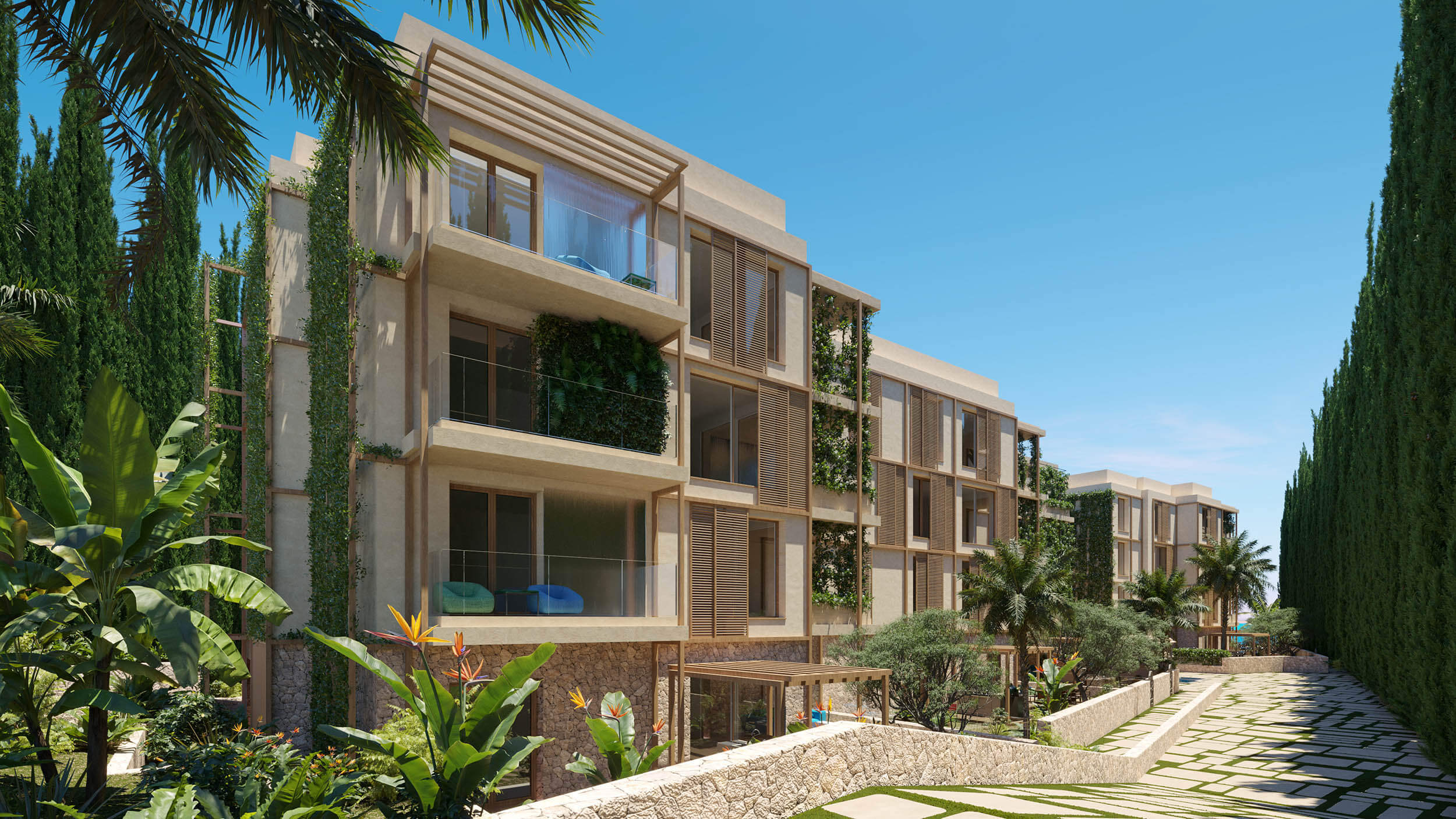 ATLANTIS Ibiza  Luxury Beachfront Residences 3D Visualization 3D Render, Digital Artwork by gmsvision