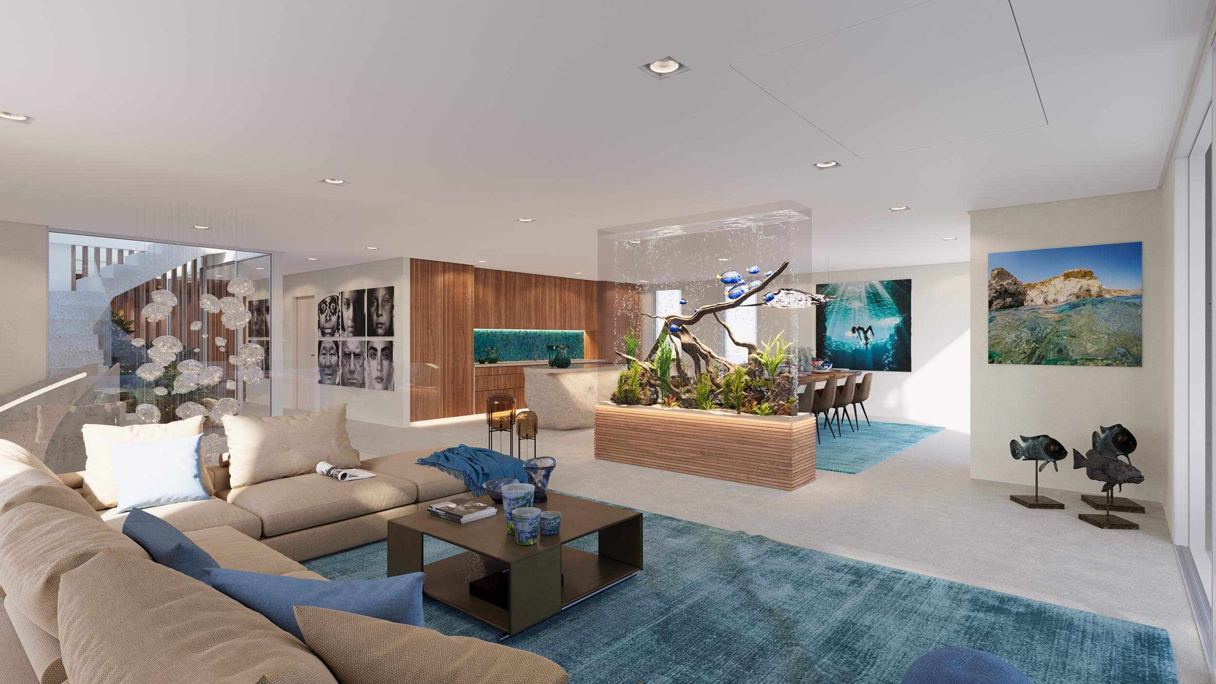 ATLANTIS Ibiza Luxury Beachfront Residences 3D Visualization 3D Render, Digital Artwork by gmsvision