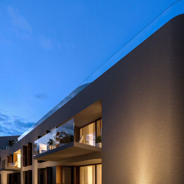 Benediktenwandstrae Berlin  Residential Complex at Night 3D Rendering
