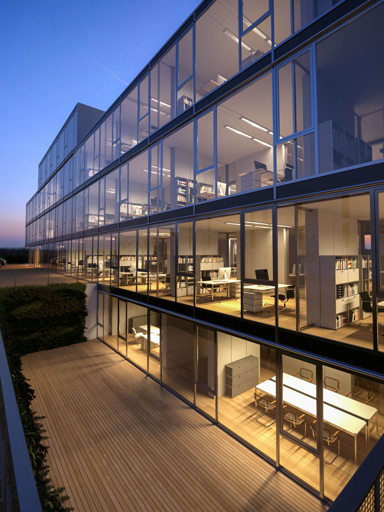 Bentini Headquarters Ravenna  Modern Office Building 3D Rendering 3D Render, Digital Artwork by gmsvision
