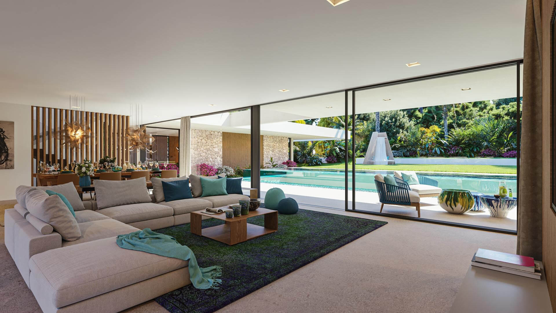 CLARITY Mallorca Mediterranean Luxury Villa Exterior & Interior Renderings 3D Render, Digital Artwork by gmsvision