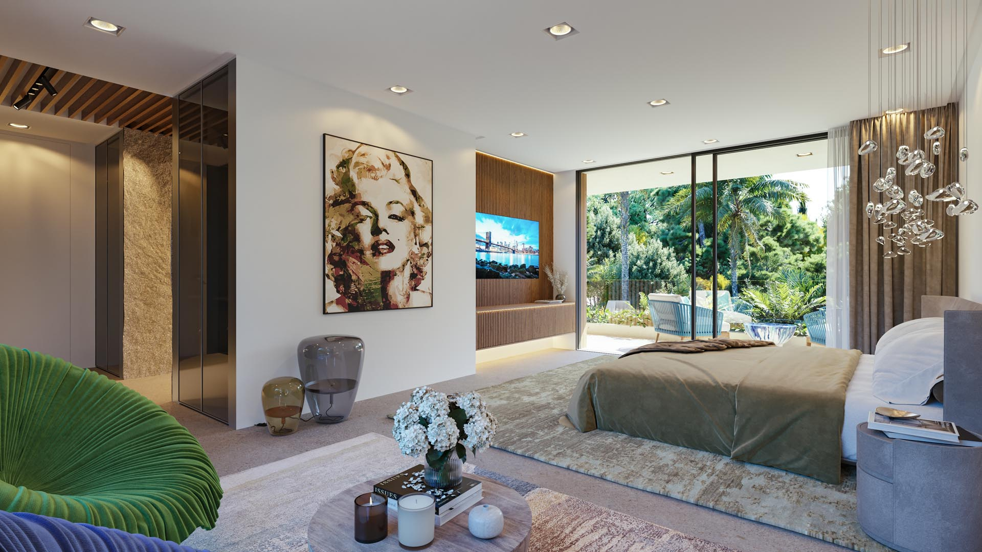 CLARITY Mallorca  Mediterranean Luxury Villa Exterior & Interior Renderings 3D Render, Digital Artwork by gmsvision
