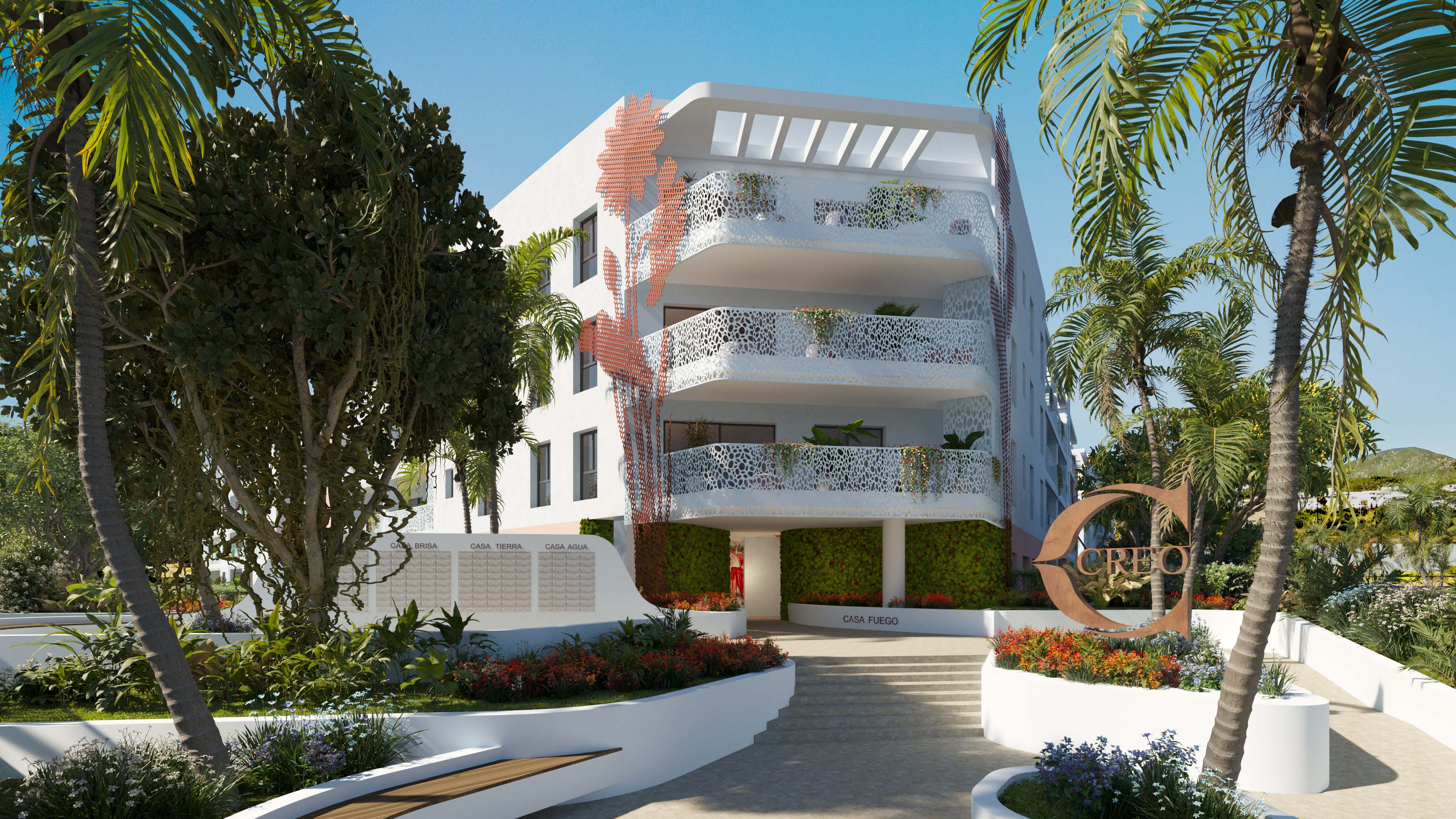 CREO Ibiza Four Elements Residential Complex Architectural Visualization