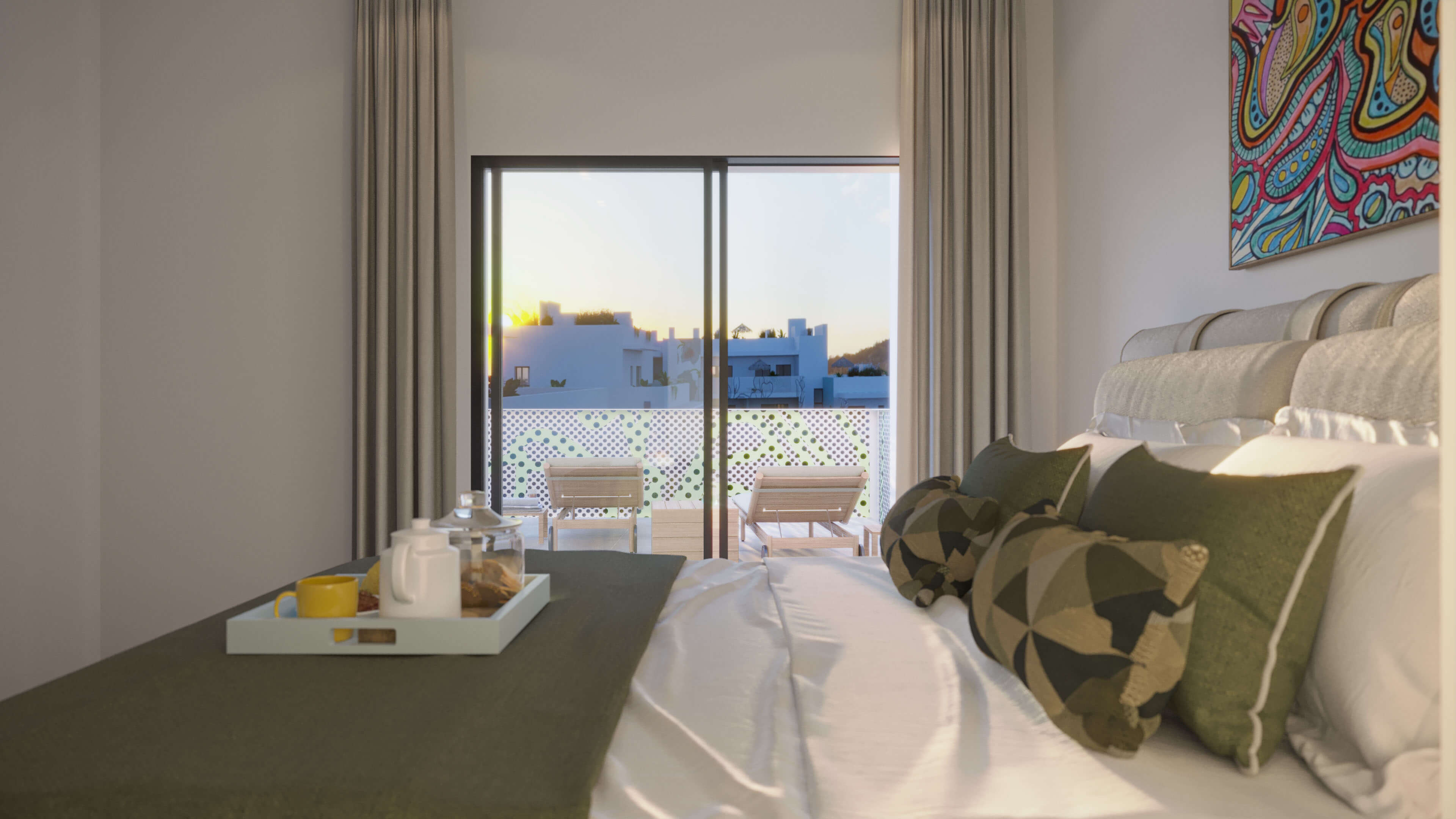 CREO Ibiza Four Elements Residential Complex Architectural Visualization 3D Render, Digital Artwork by gmsvision