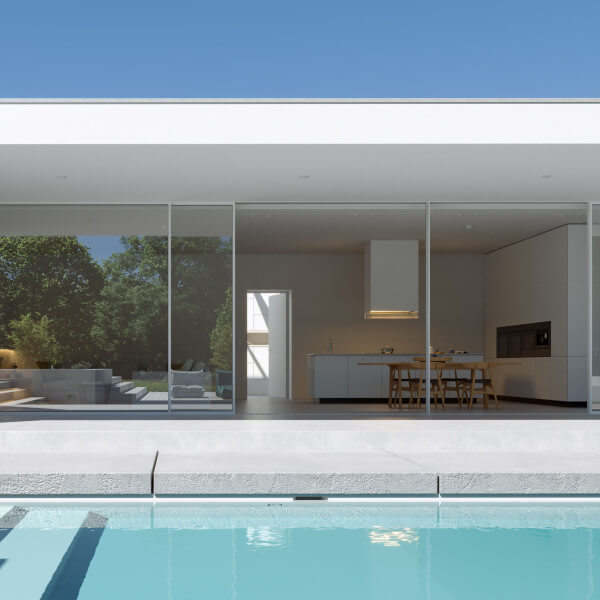 Cubus Design House Dsseldorf Modular Modern Home 3D Visualization