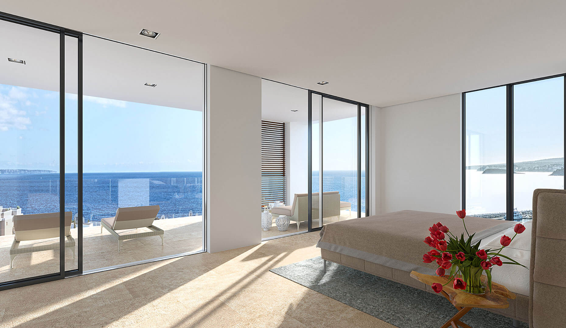 Elements Portals Nous Mallorca  Modern Luxury Residences 3D Rendering 3D Render, Digital Artwork by gmsvision