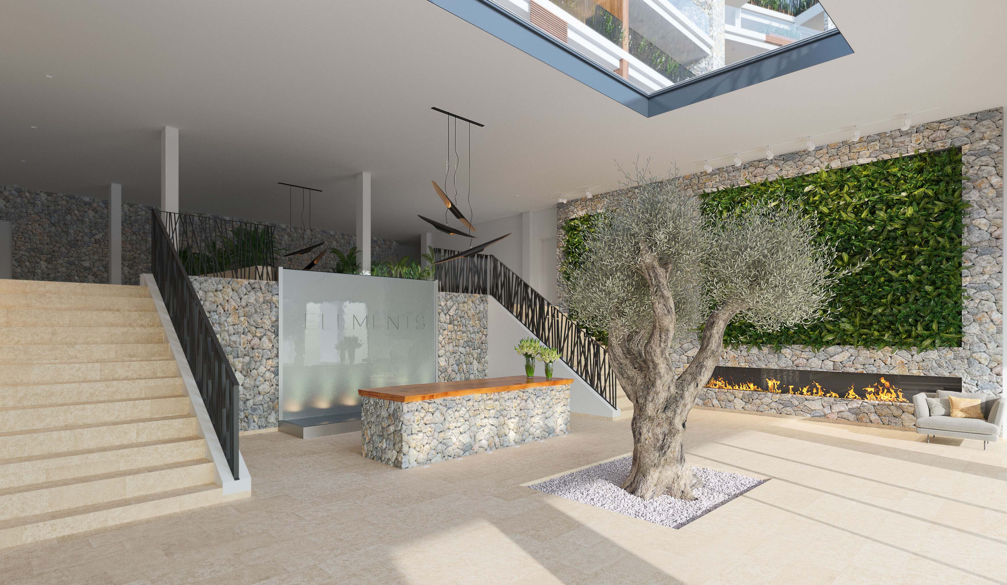 Elements Portals Nous Mallorca  Modern Luxury Residences 3D Rendering 3D Render, Digital Artwork by gmsvision
