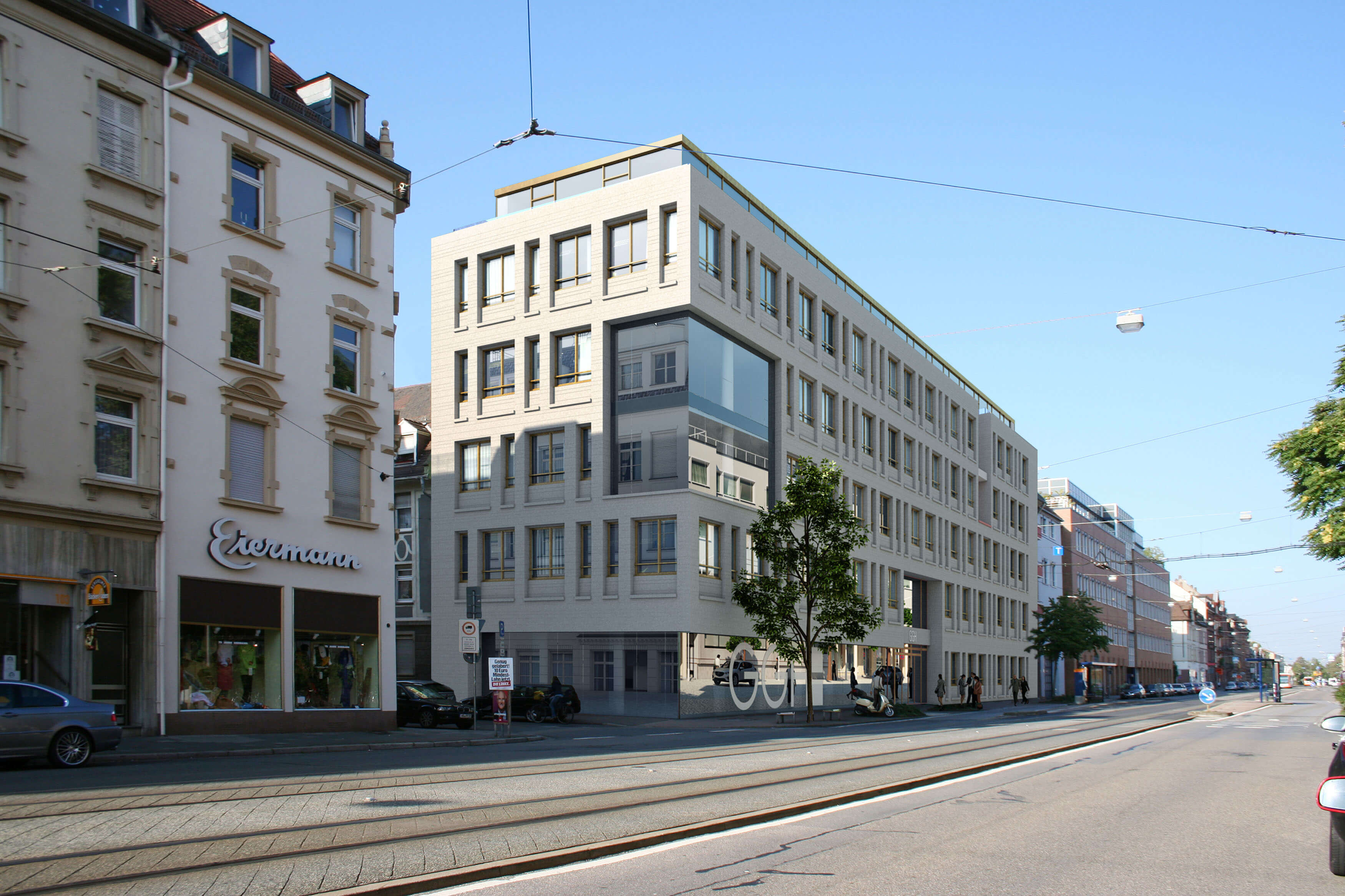 GGH Heidelberg Administrative Building Exterior Rendering & Photomatching 3D Render, Digital Artwork by gmsvision