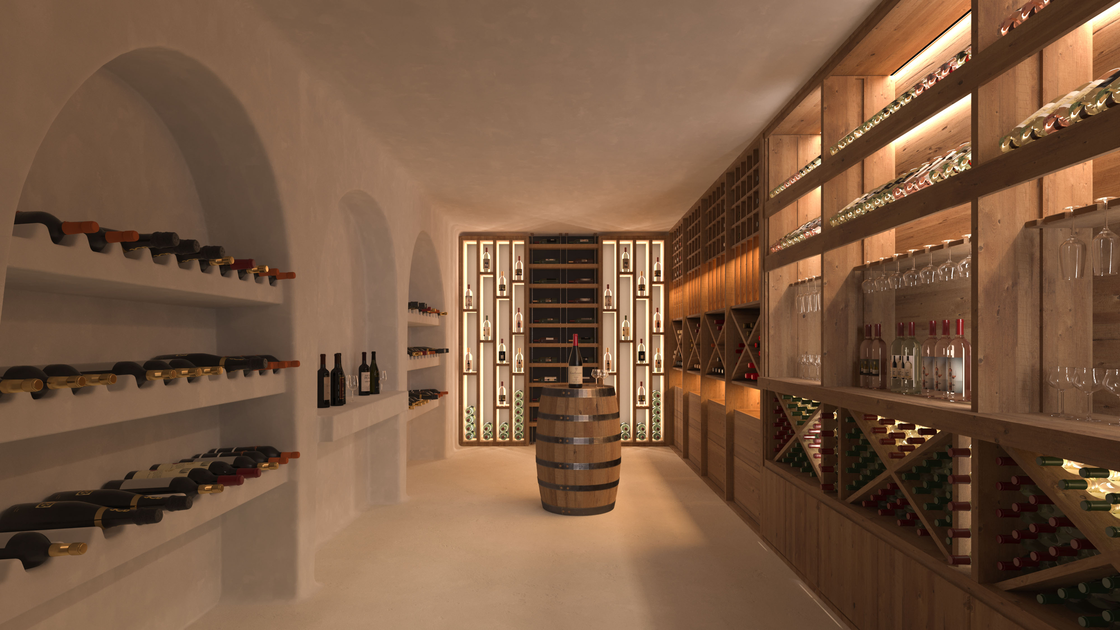 Hippiements Village Ibiza Waterfront Luxury Villas 3D Visualization 3D Render, Digital Artwork by gmsvision