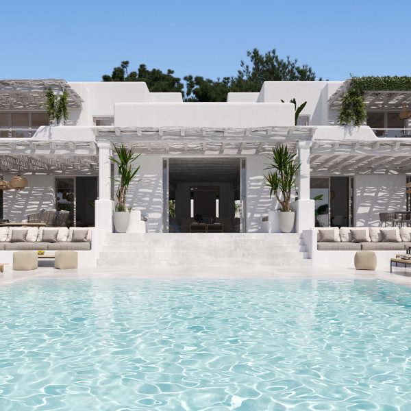 Hippiements Village Ibiza  Waterfront Luxury Villas 3D Visualization