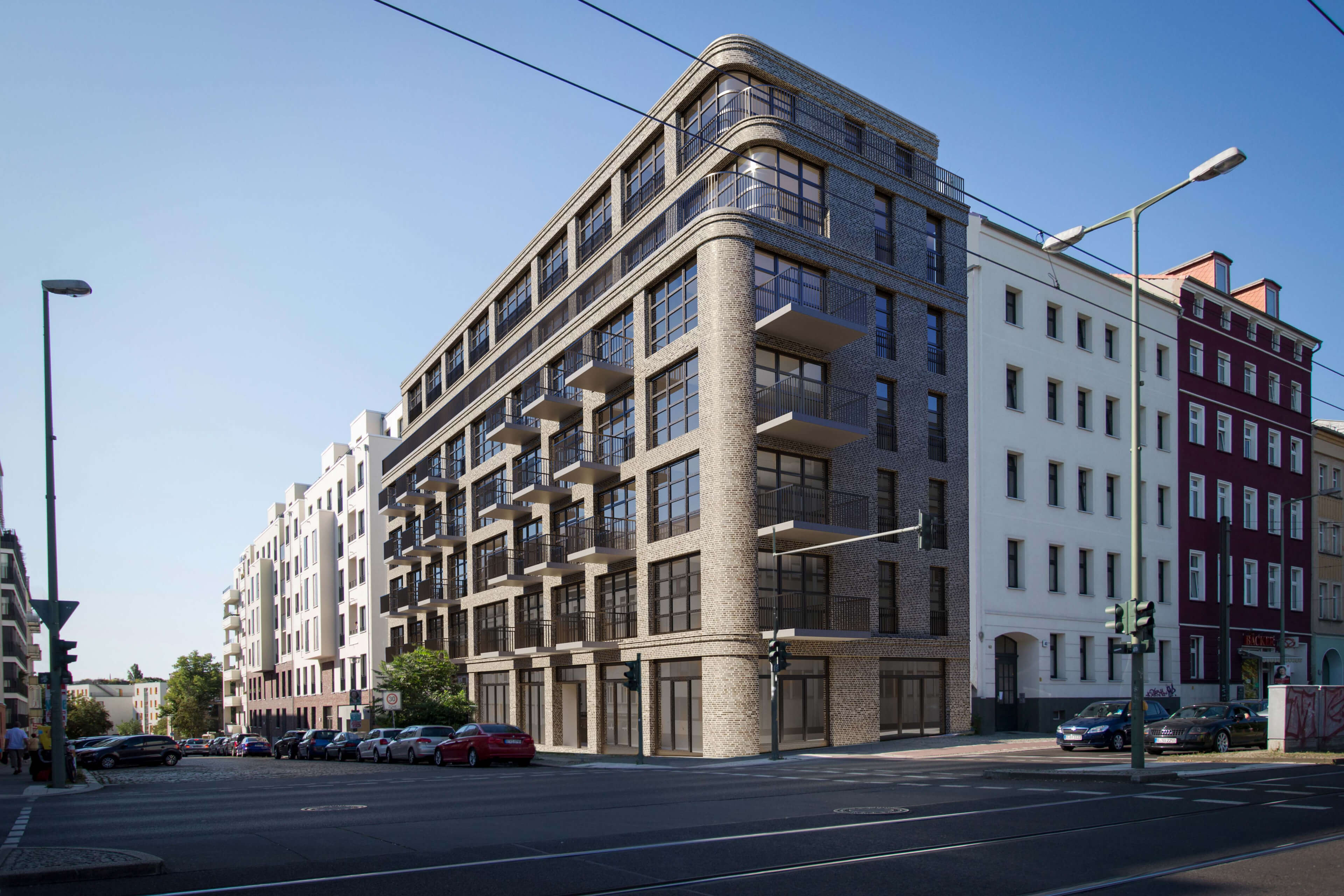 Hotel Landsberger Allee Berlin Urban Hotel Photomatched Exterior Rendering 3D Render, Digital Artwork by gmsvision