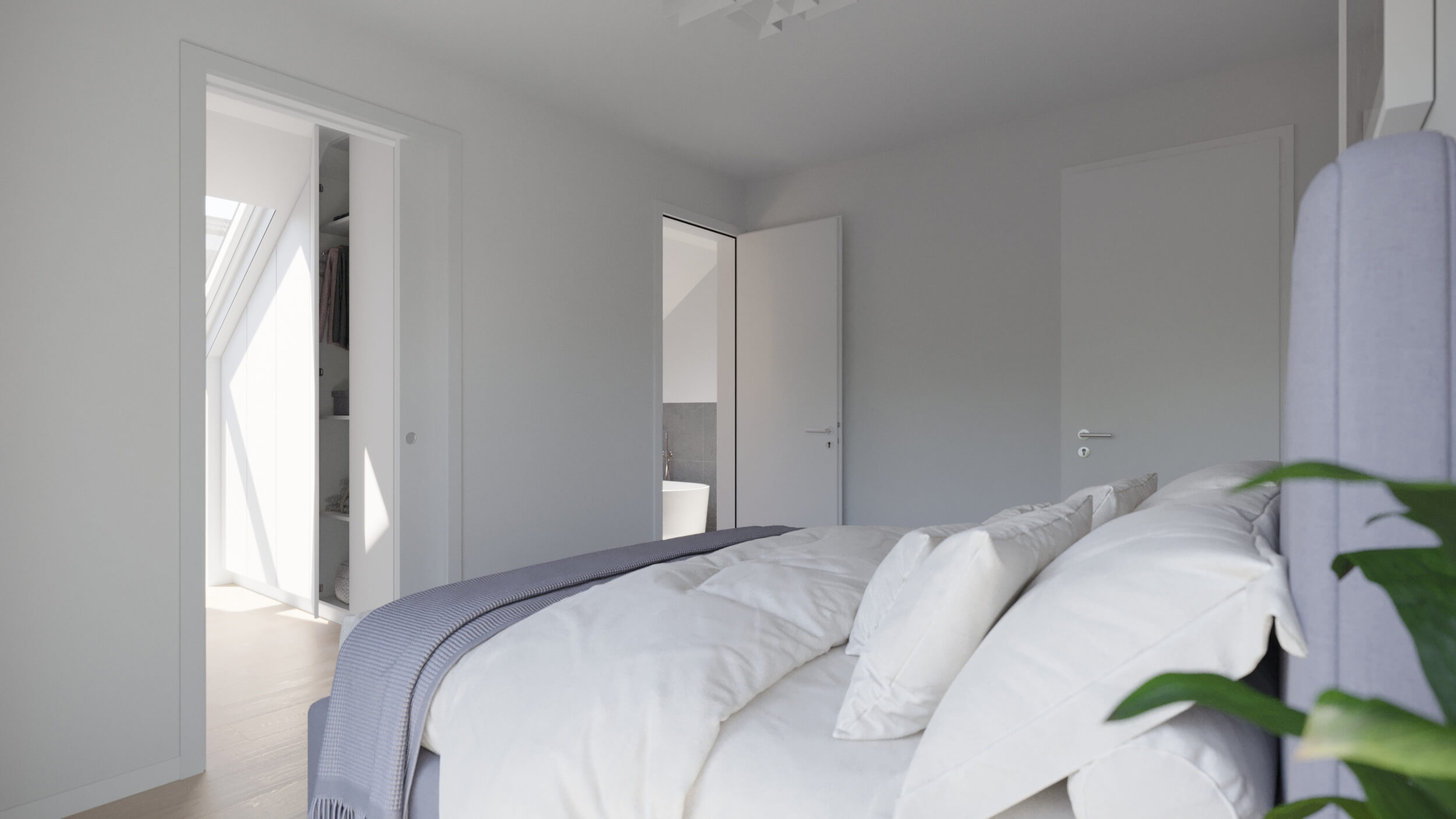 In den Nussgrten Bad Nauheim  New-Build Apartments 3D Visualization 3D Render, Digital Artwork by gmsvision