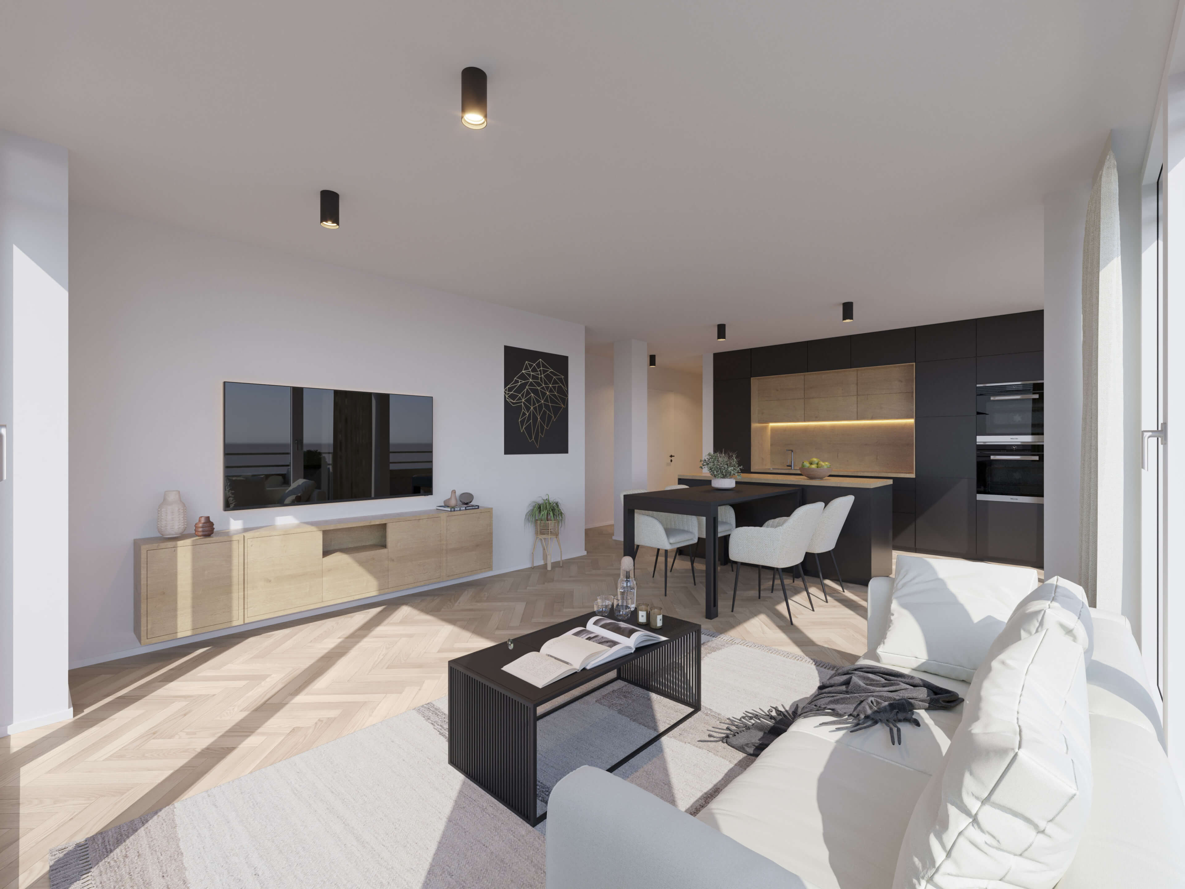 Leonsheart Augsburg Residential & Retail Building Real Estate Visualization 3D Render, Digital Artwork by gmsvision