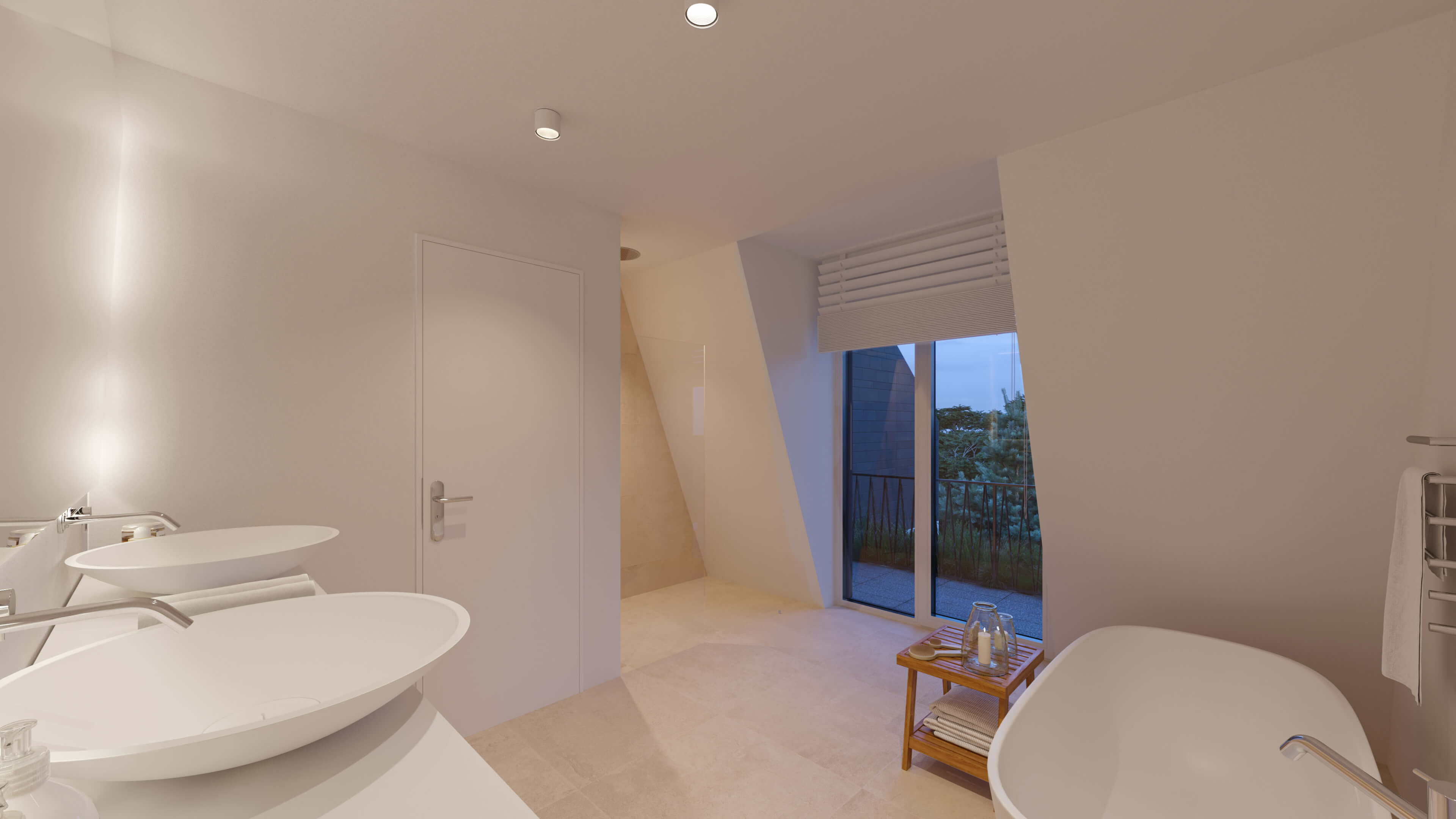 Leutascher Strae Munich Apartment Building CGI Faade & Interior Views 3D Render, Digital Artwork by gmsvision