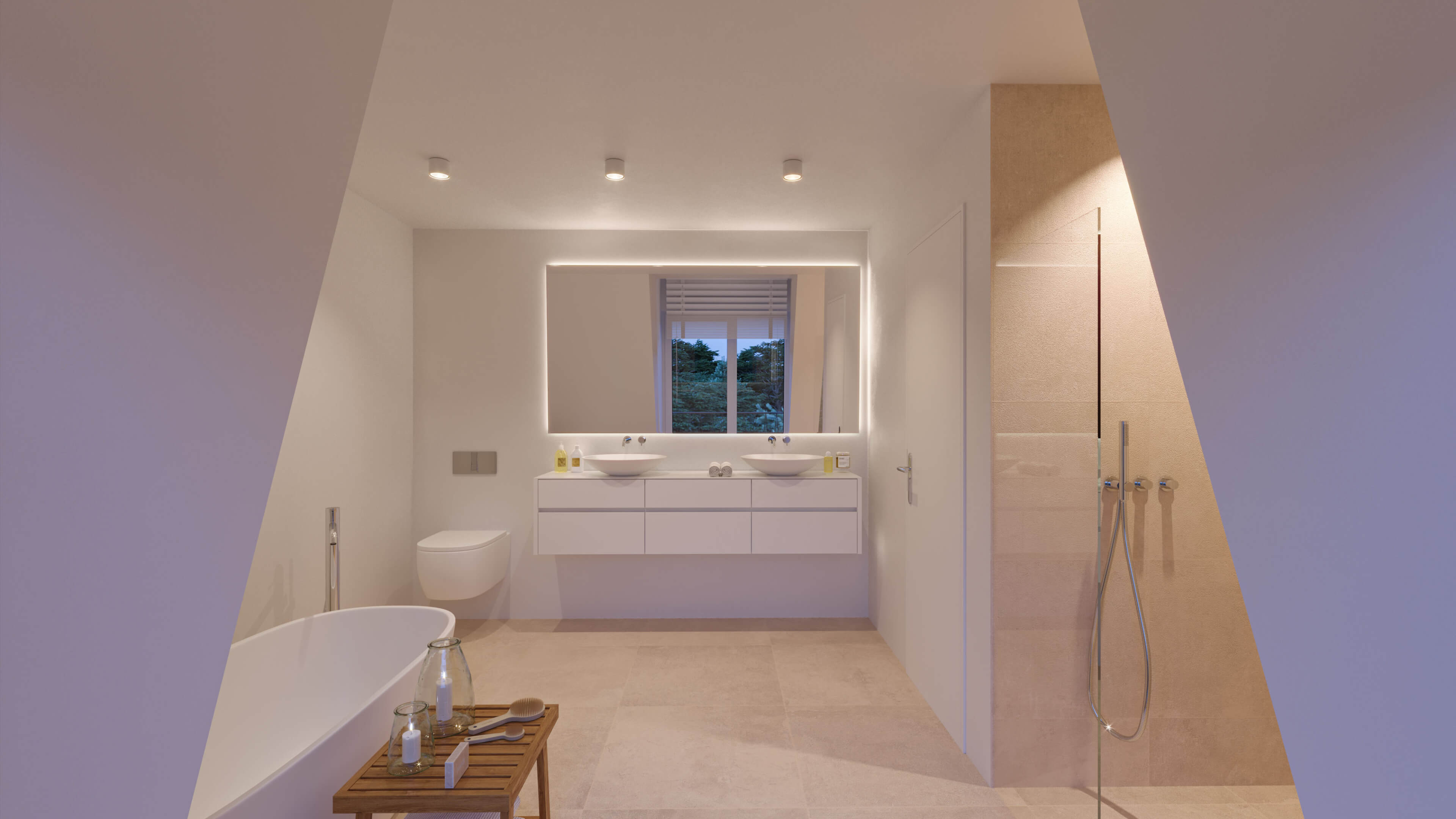 Leutascher Strae Munich Apartment Building CGI Faade & Interior Views 3D Render, Digital Artwork by gmsvision