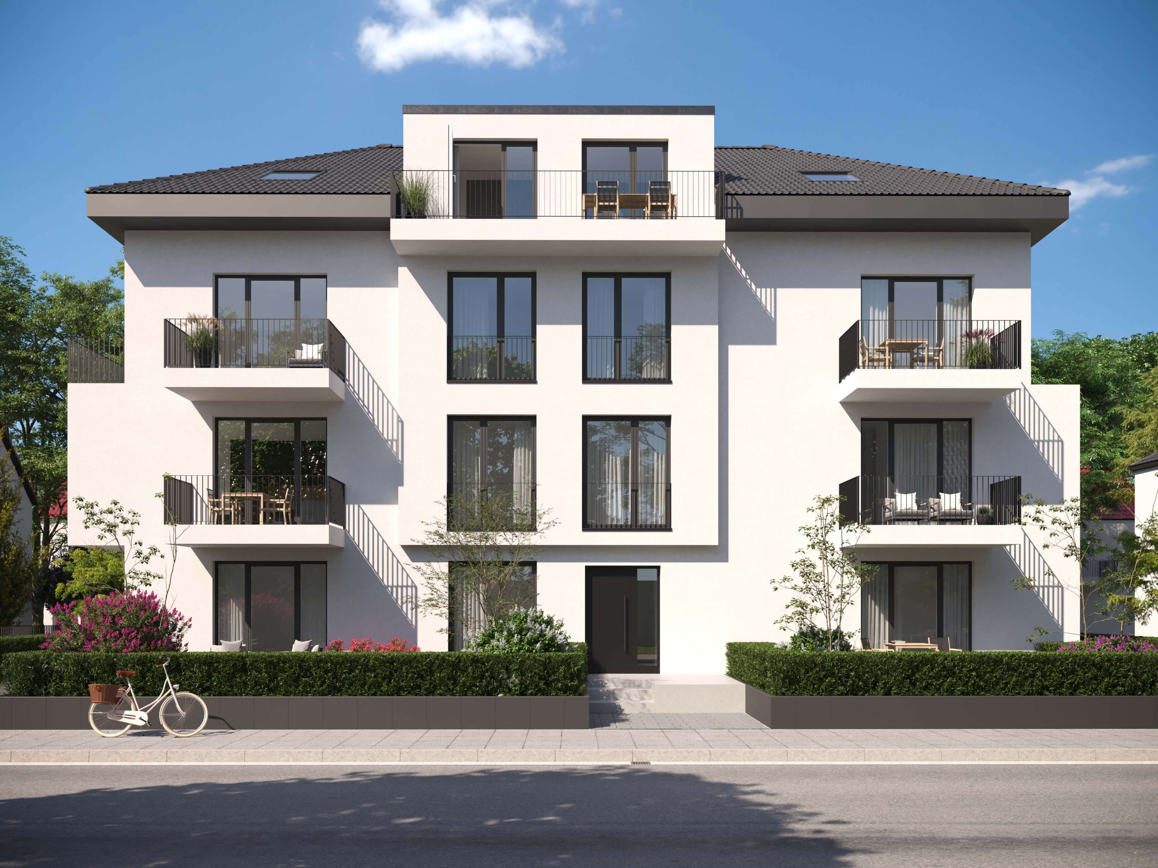 Lindenstrae 26 Offenbach Apartment Building & Attic Interiors Archviz 3D Render, Digital Artwork by gmsvision