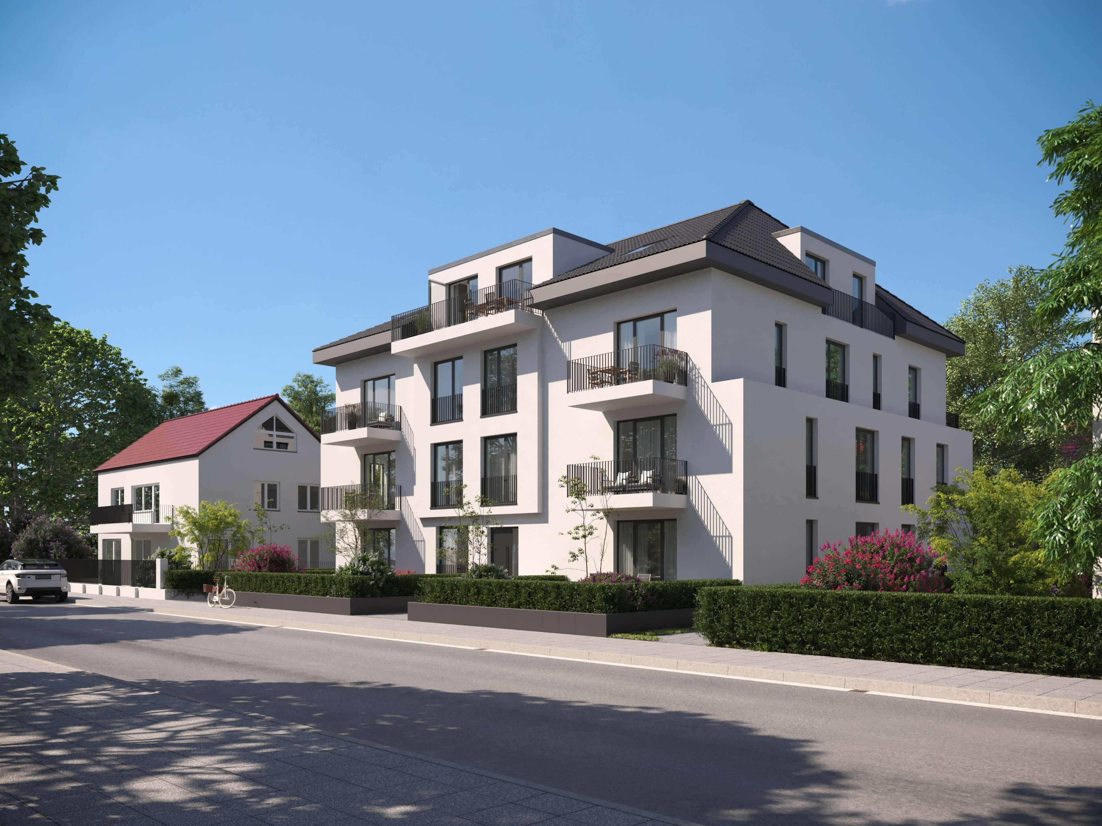 Lindenstrae 26 Offenbach Apartment Building & Attic Interiors Archviz 3D Render, Digital Artwork by gmsvision