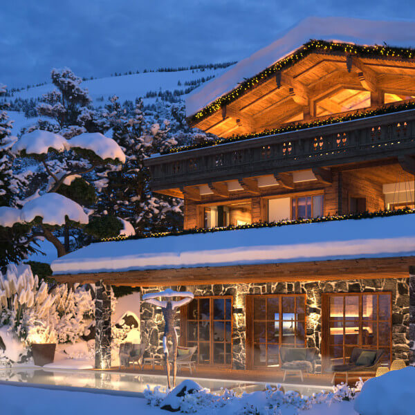 Mountainments ONE Kitzbhel Luxury Alpine Chalet 3D Visualization