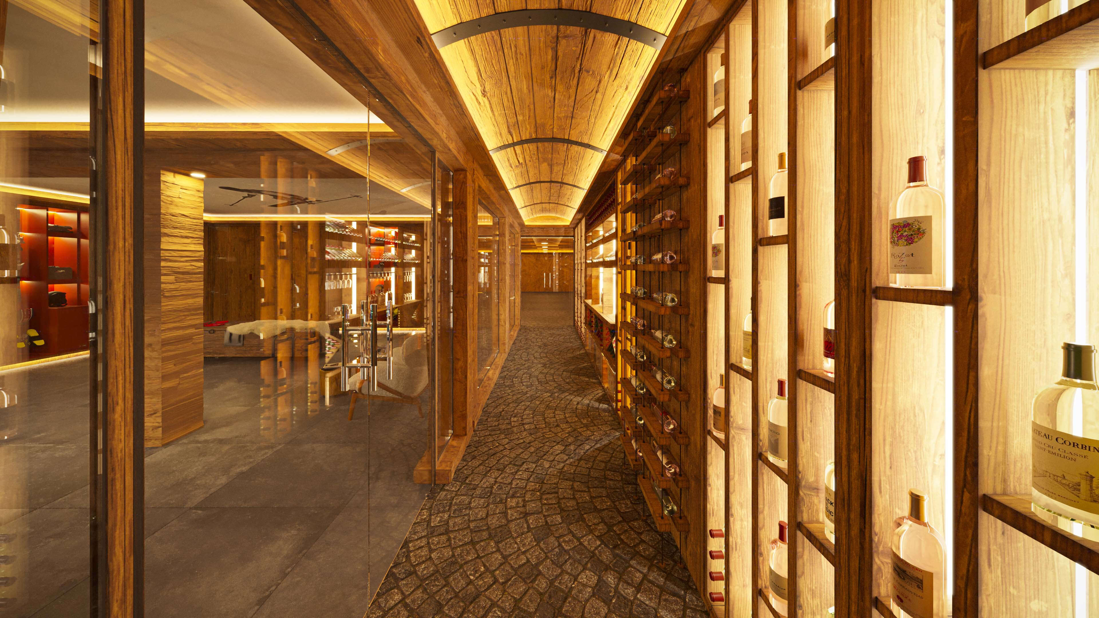 Mountainments Three Kitzbhel Award-Winning Luxury Chalet 3D Visualization 3D Render, Digital Artwork by gmsvision
