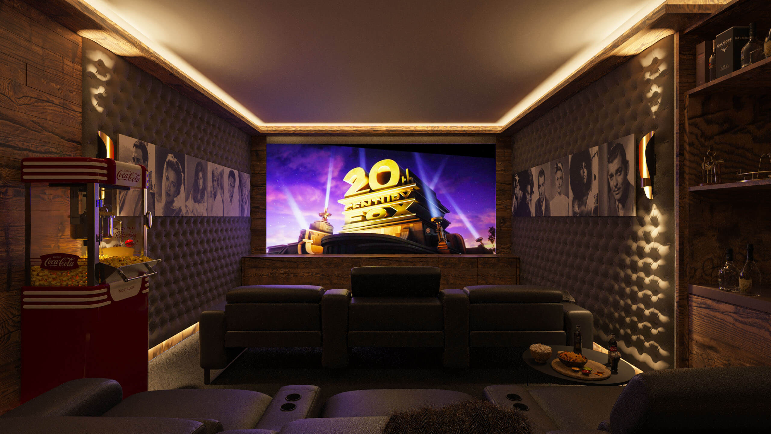 Mountainments TWO Kitzbhel Alpine Chalet with Spa & Home Cinema 3D Render 3D Render, Digital Artwork by gmsvision