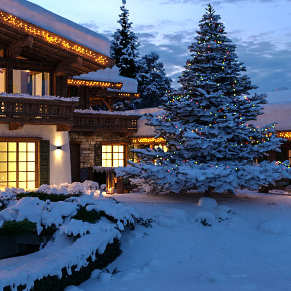 Mountainments TWO Kitzbhel  Alpine Chalet with Spa & Home Cinema 3D Render