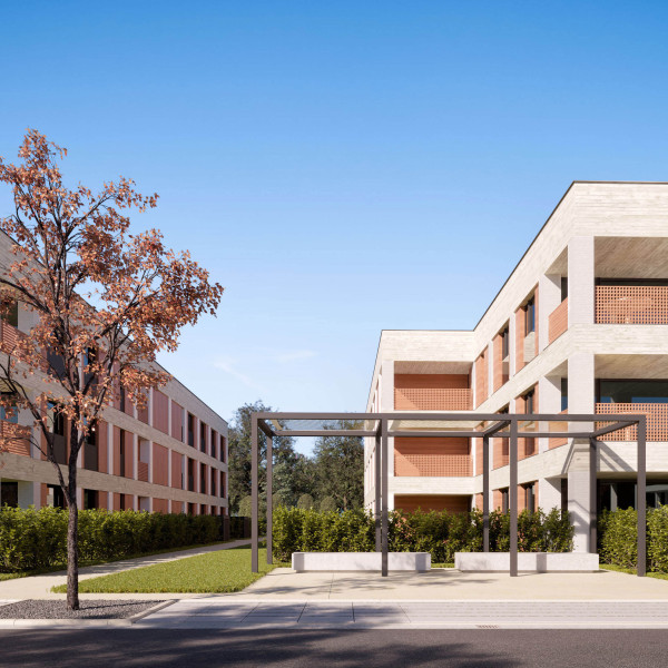 New Build Residential Quarter Hannover  Brick Faade & Interior Rendering