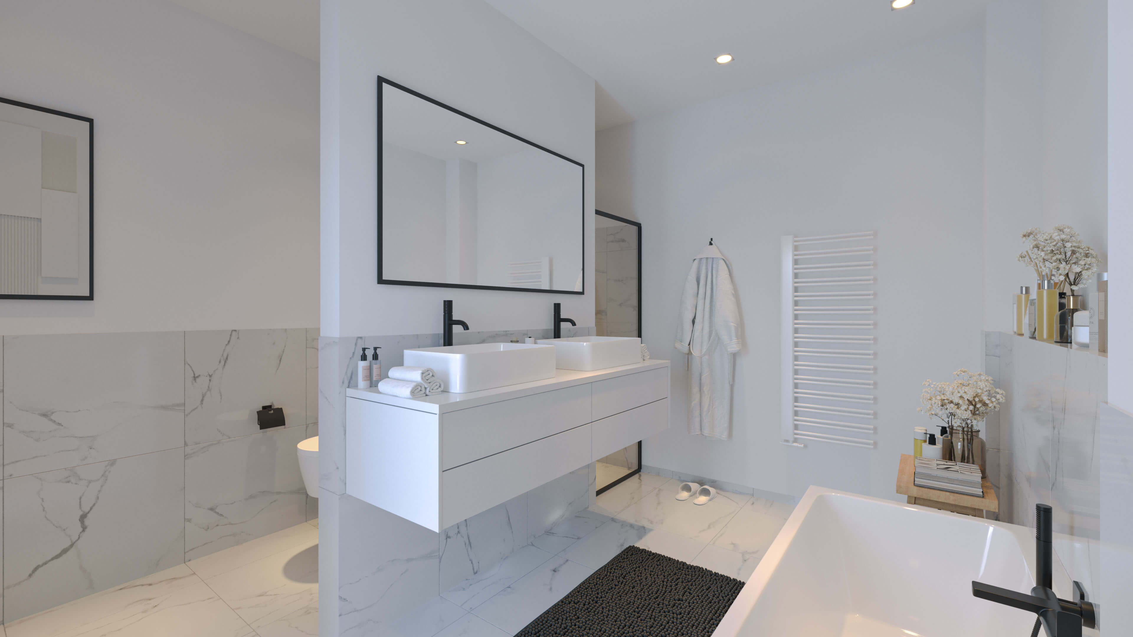 Oberstrae 138 Hamburg City Villa Rendering & Luxury Apartment Interiors 3D Render, Digital Artwork by gmsvision