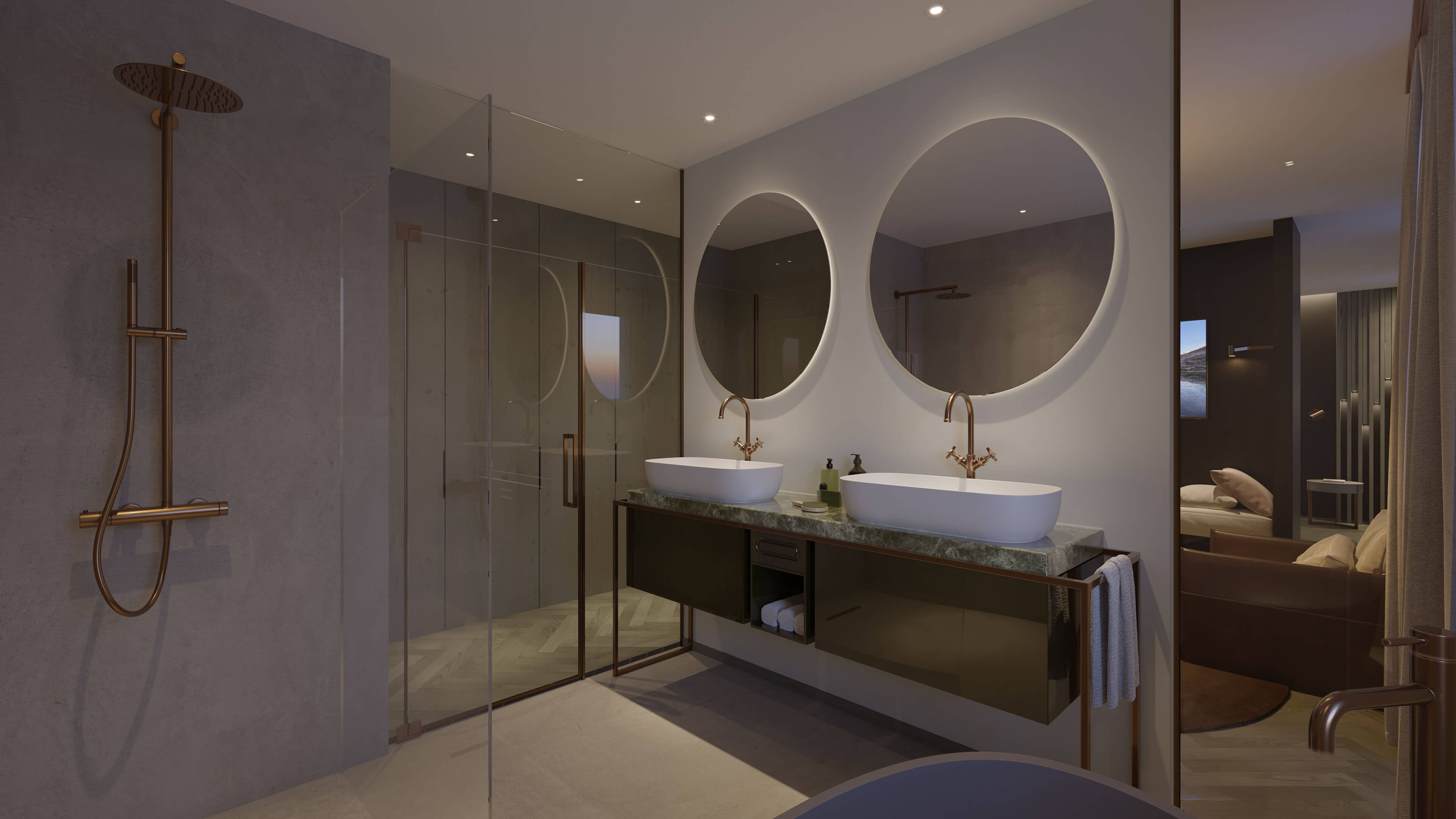 Parkhotel Beau Site Zermatt Alpine Luxury Hotel Interiors & Room Design 3D Render, Digital Artwork by gmsvision