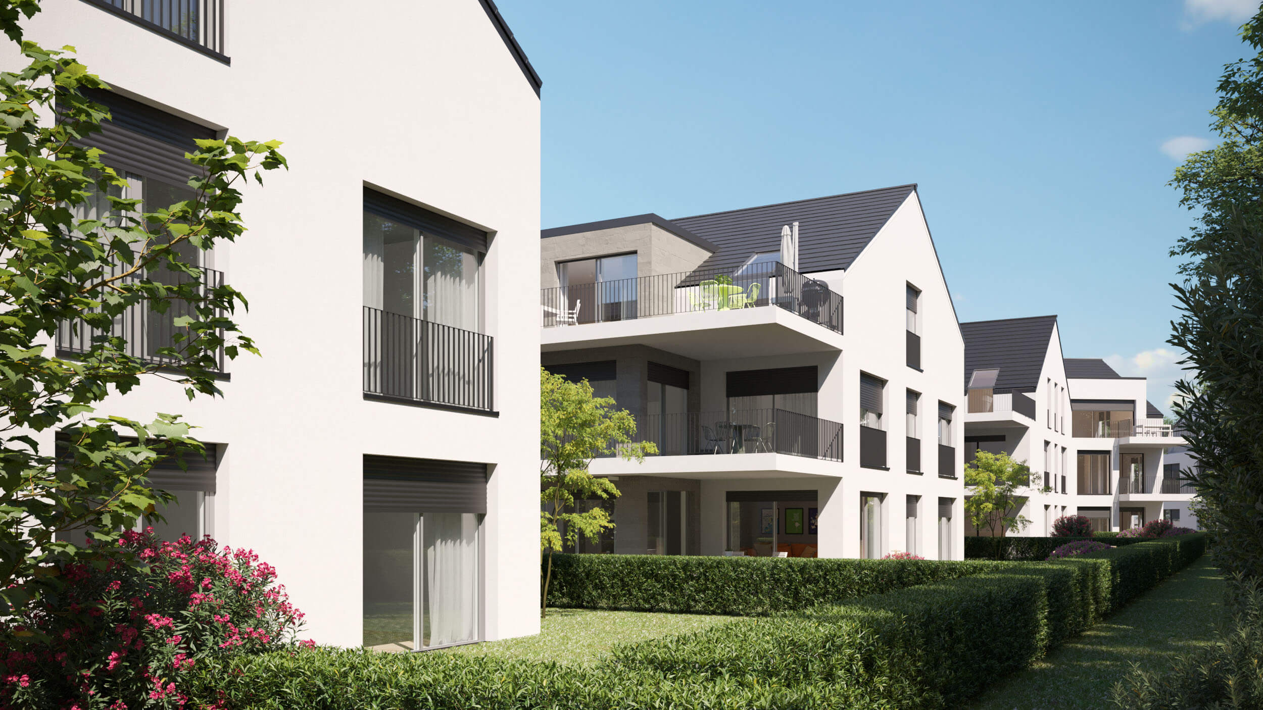Salinenstrae Wiesbaden Residential Development Rendering & 3D Film 3D Render, Digital Artwork by gmsvision