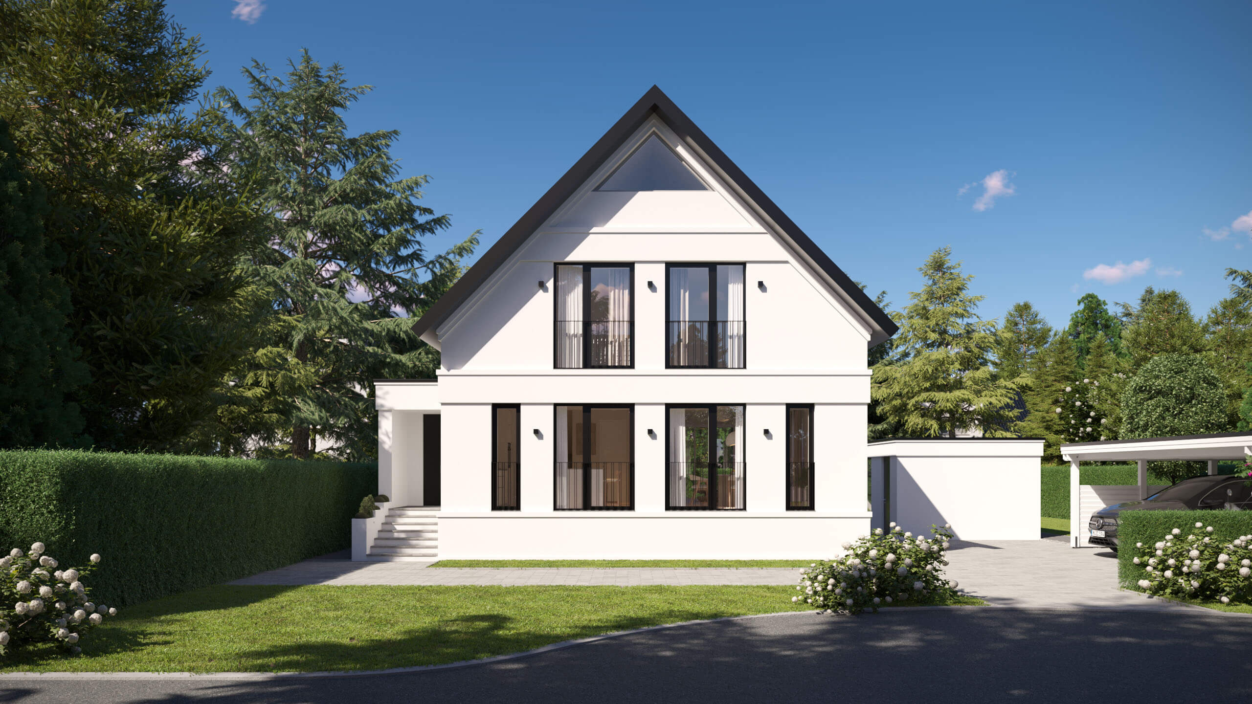 Single-Family House Hannover Renovation & Modernization 3D Visualization 3D Render, Digital Artwork by gmsvision