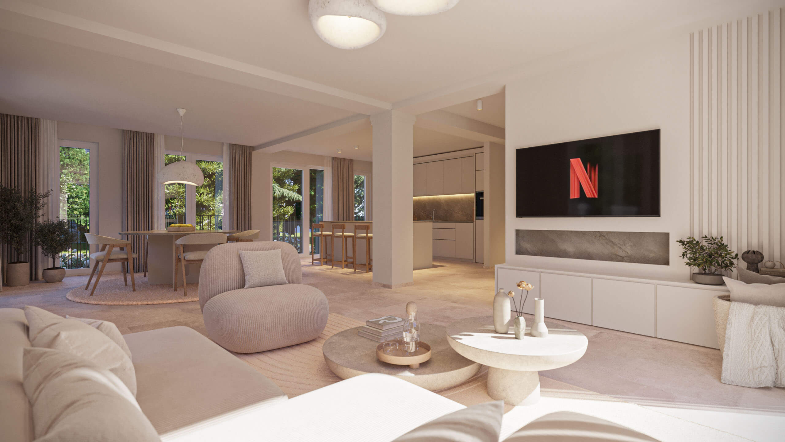 Single-Family House Hannover  Renovation & Modernization 3D Visualization 3D Render, Digital Artwork by gmsvision