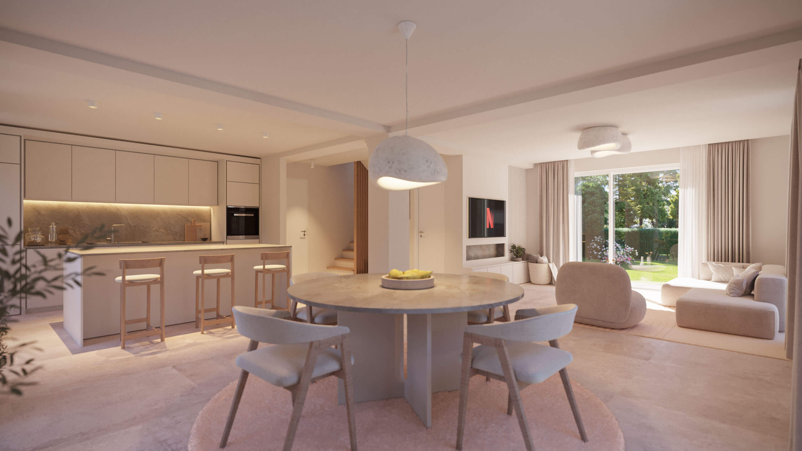 Single-Family House Hannover Renovation & Modernization 3D Visualization 3D Render, Digital Artwork by gmsvision