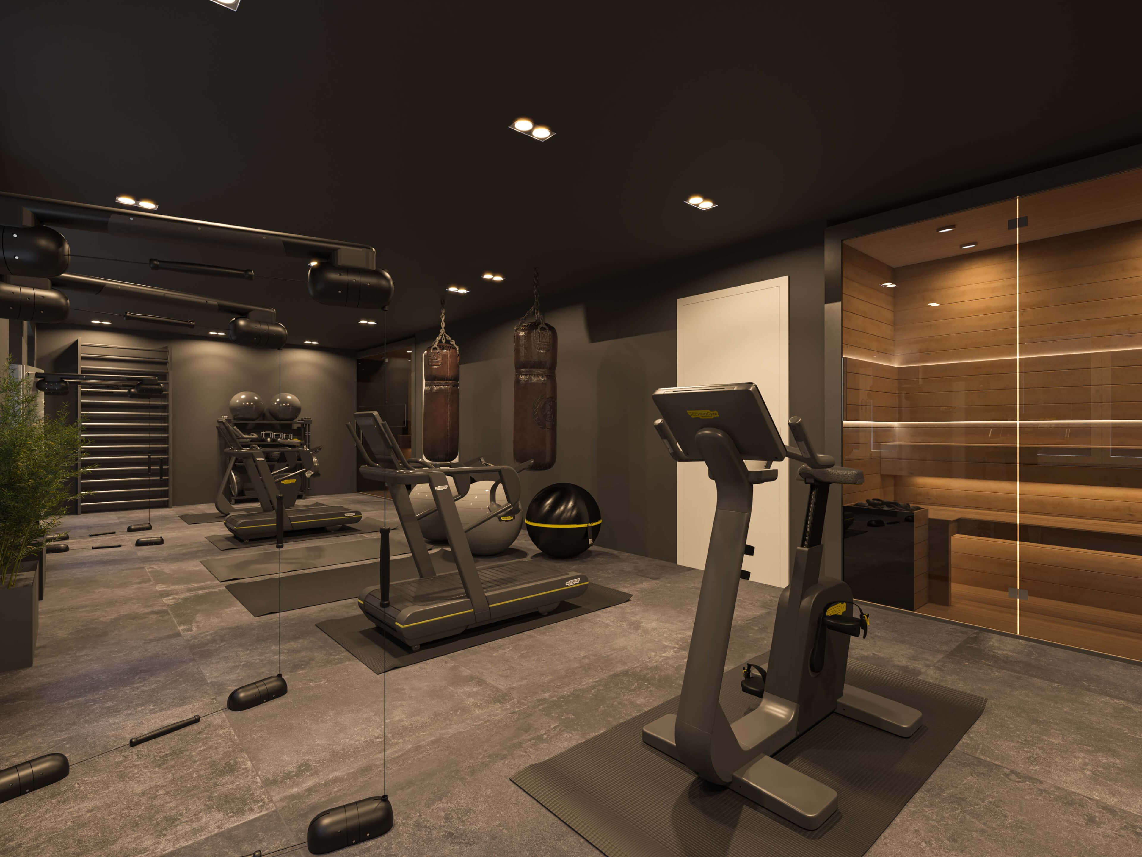 Terraced Houses Munich  Modern Residential Complex 3D Visualization 3D Render, Digital Artwork by gmsvision