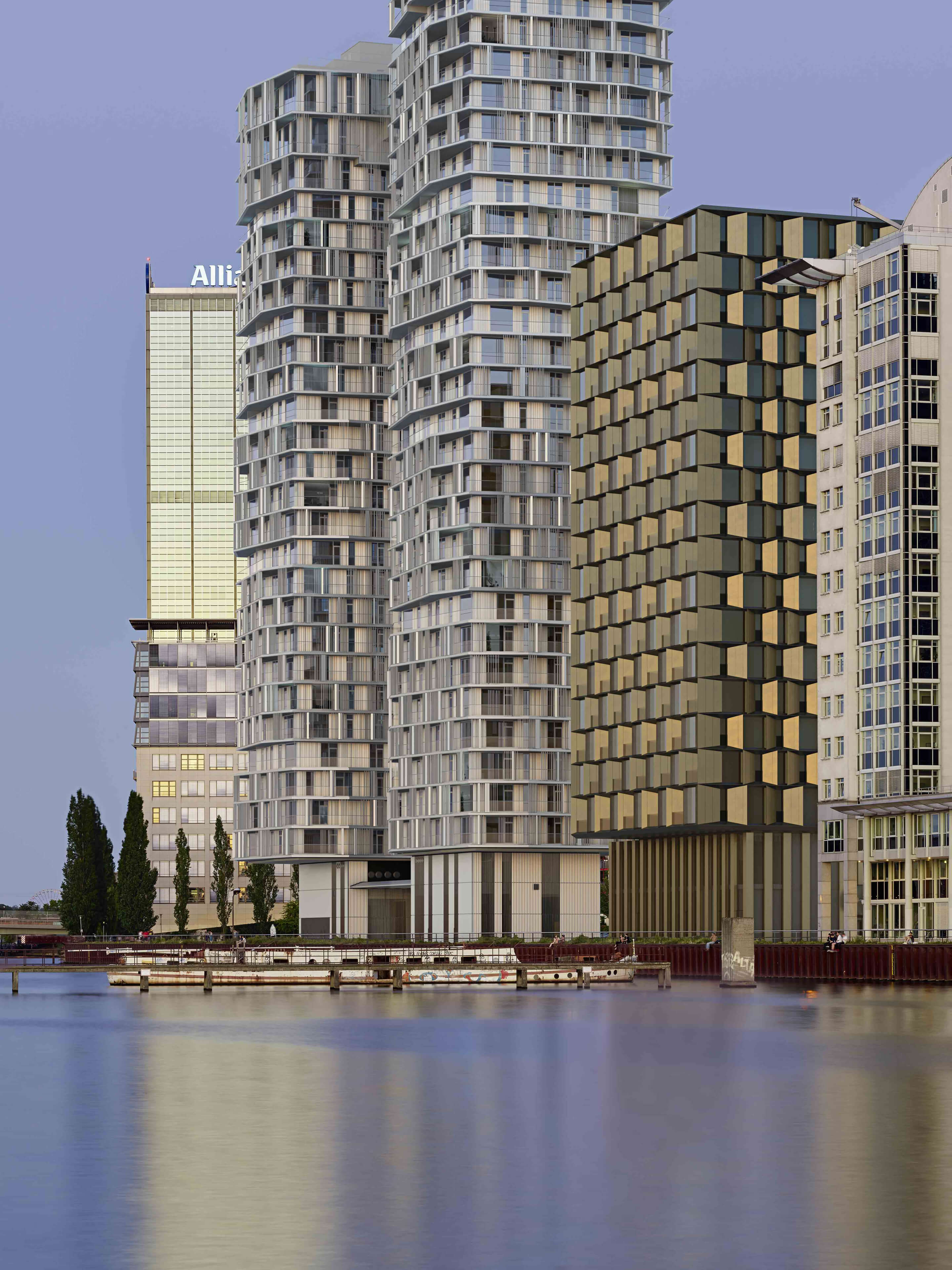 The Molecules Berlin High-Rise Architectural Visualization on the Spree 3D Render, Digital Artwork by gmsvision