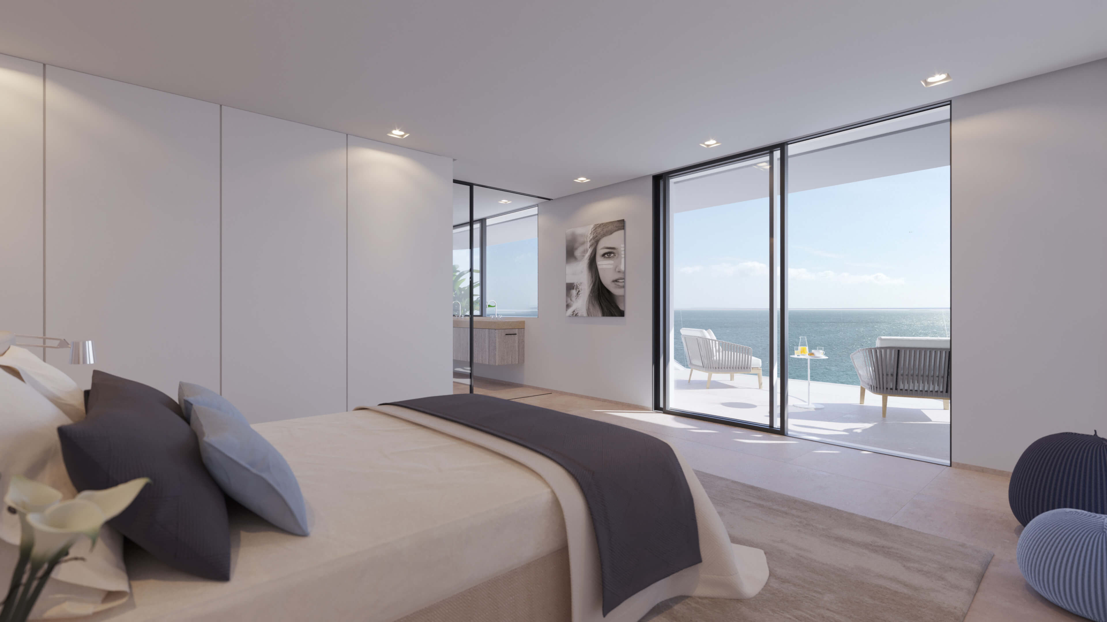 The One Ibiza Organic Luxury Residence with Rooftop Terrace 3D Visualization 3D Render, Digital Artwork by gmsvision