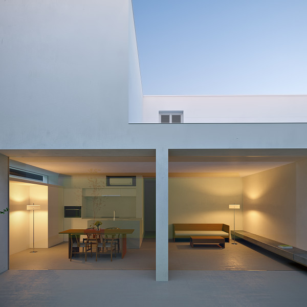 White Cave House Japan  Minimalist Architecture Rendering Light & Shadow