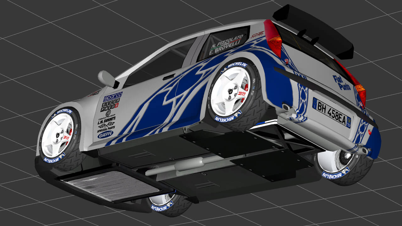 Fiat Punto S1600 Kit Car 3D Model