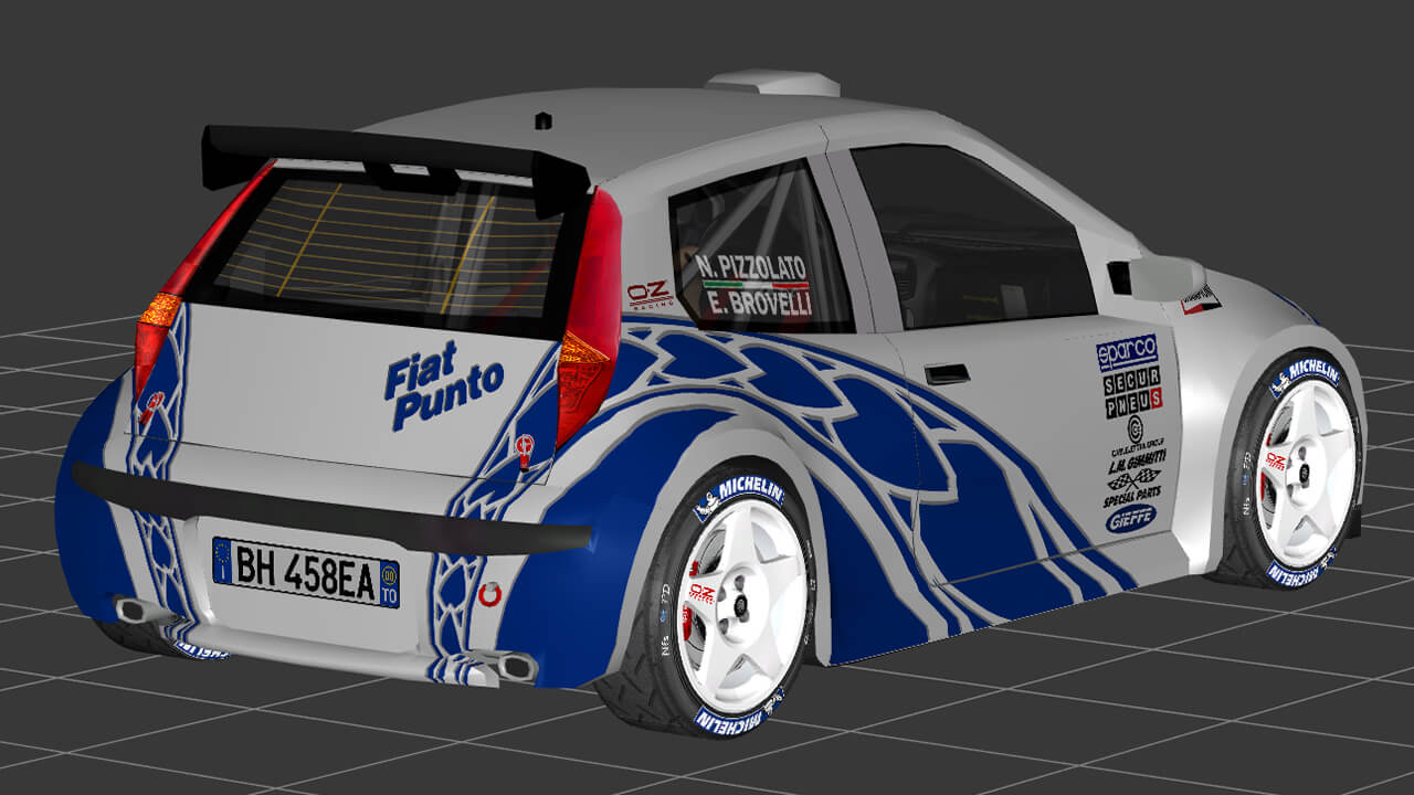 Fiat Punto S1600 Kit Car 3D Model