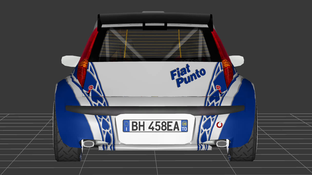 Fiat Punto S1600 Kit Car 3D Model