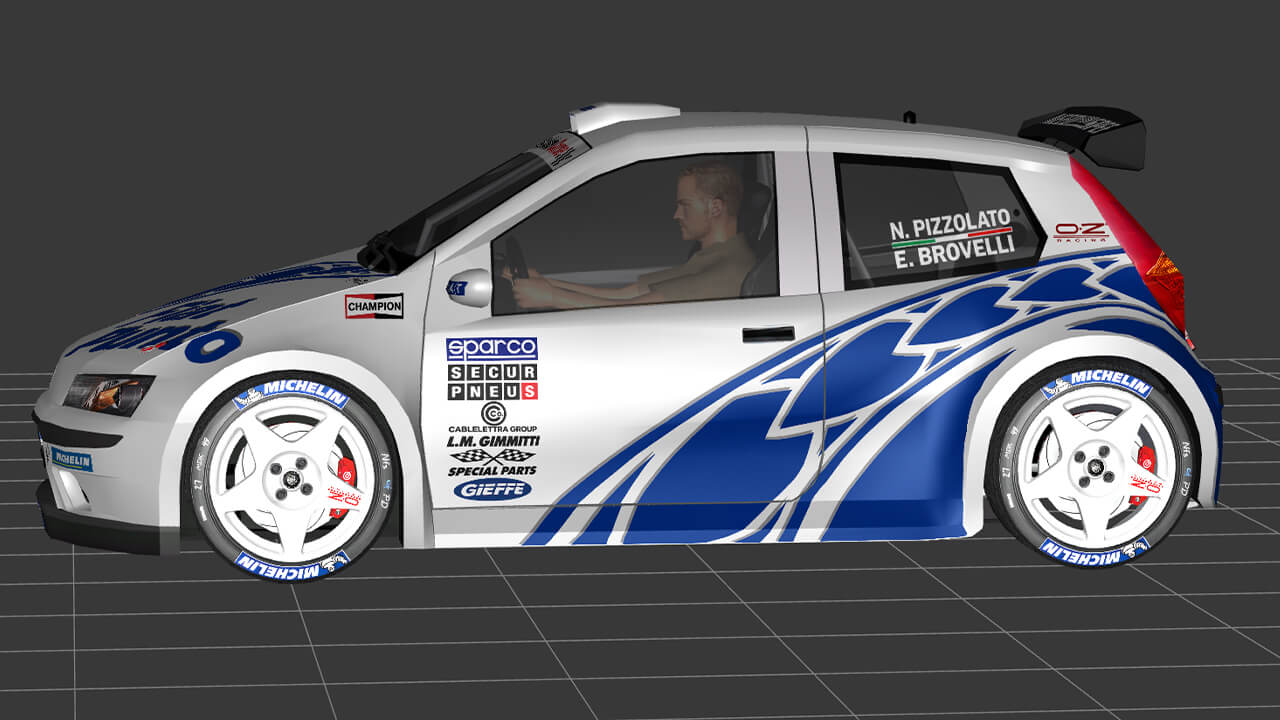 Fiat Punto S1600 Kit Car 3D Model
