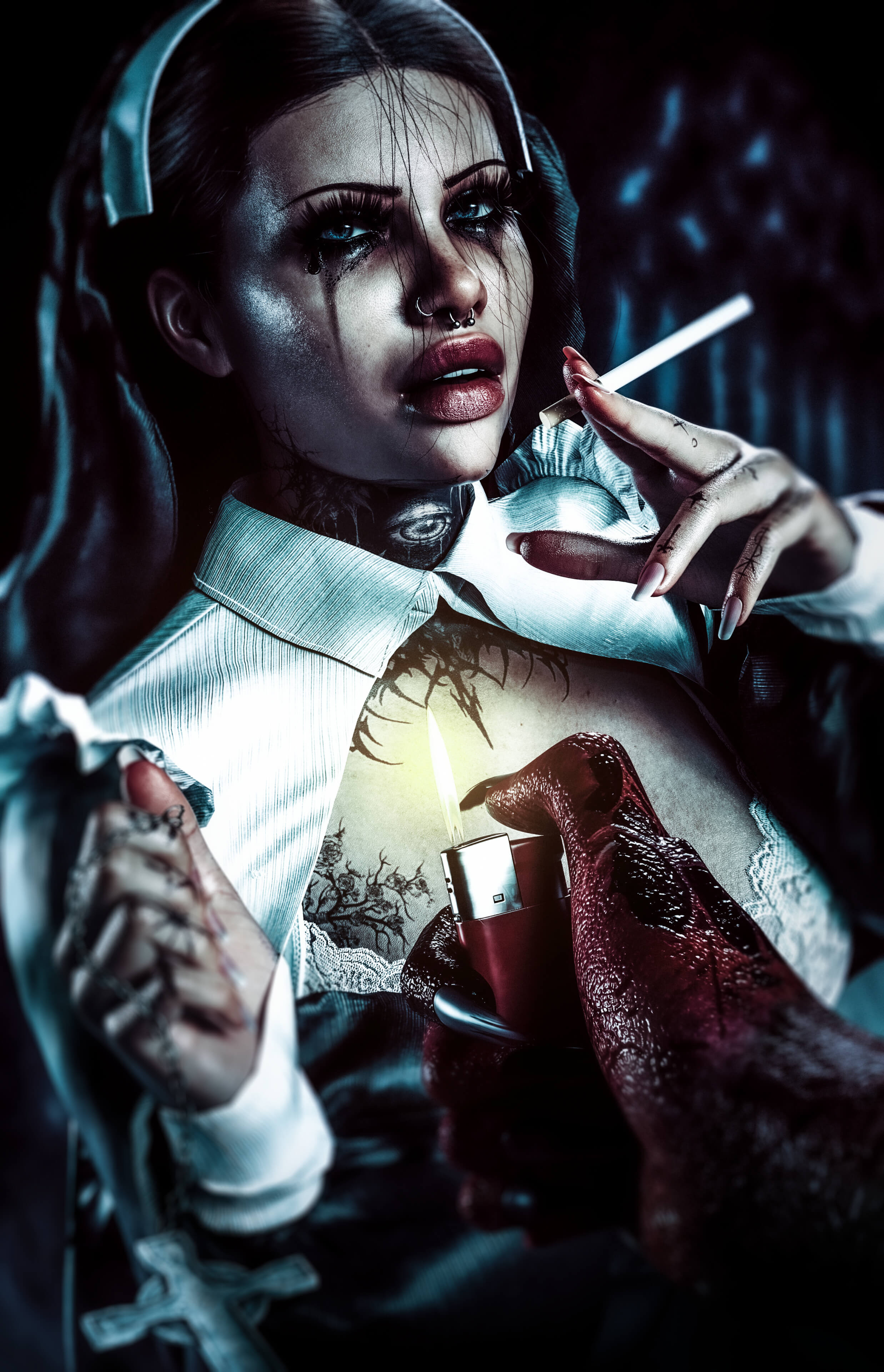Sinner 3D Render, Digital Artwork by golfche