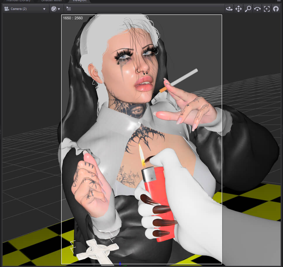 Sinner 3D Render, Digital Artwork by golfche
