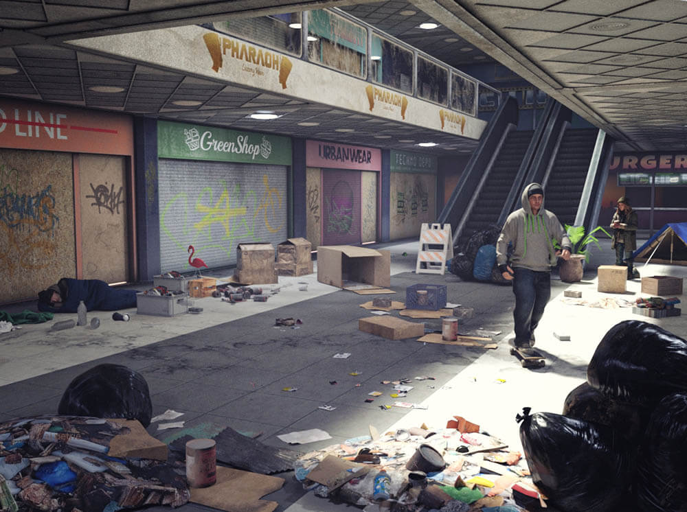 Nowhere and Everywhere Part 4 3D Render, Digital Artwork by gorjira