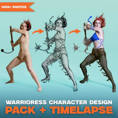 1400+ Warrioress Reference Pictures + Process Timelapse