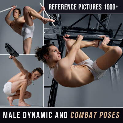 1900+ Male Dynamic and Combat Poses