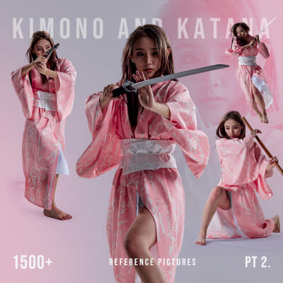 Kimono & Katana 1500+ Poses for Character Artists Pt. 2