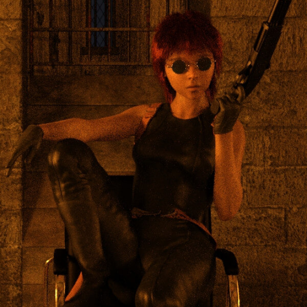 GD Dallas guarding the prisoner